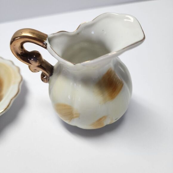 Vintage Norcrest Hand Painted Mini Pitcher and Bowl Set - Picture 5 of 7